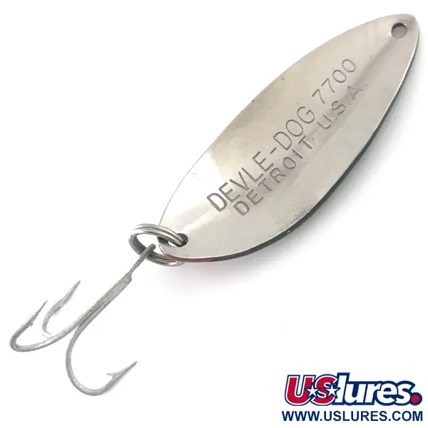 Dardevle Devle Dog 7700 Cuillère, Rouge/Vert/Nickel, 14g, #5270