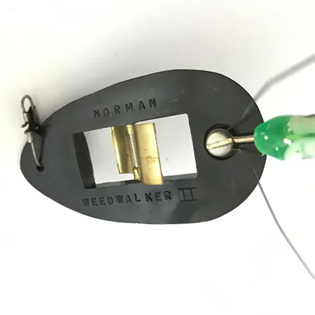 Norman Weedless Weedwalker Leurre Anti-herbe, Noir/Vert, 14g, #5274