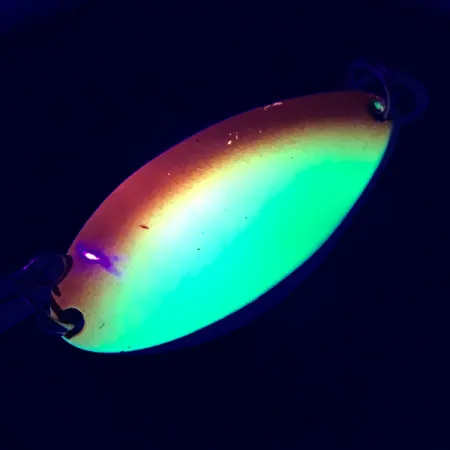 Little Cleo (Hula Girl) UV Cuillère, Jaune/Orange/Nickel, 18g, #5294