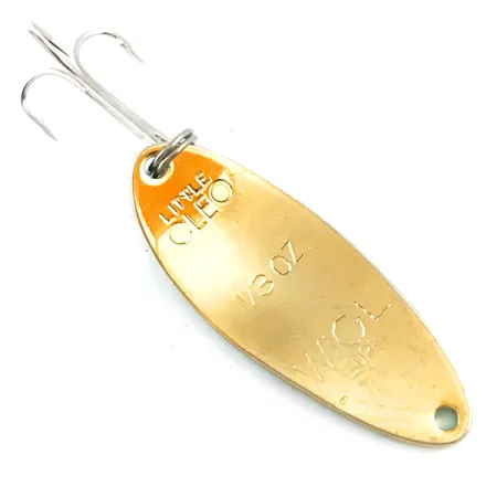 Acme Little Cleo Cuillère, Vert Métallique/Or, 9g, Modèle rare, #5296