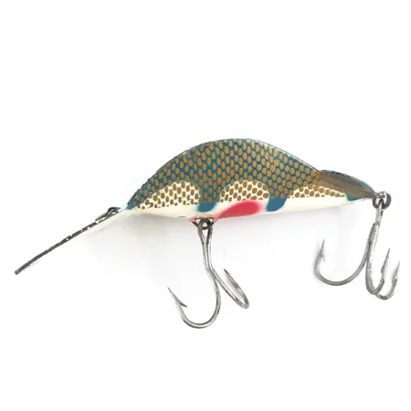 Buck Perry Spoonplug Cuillère, Bleu Clair, 21g, Motif Alvéolé, #5300