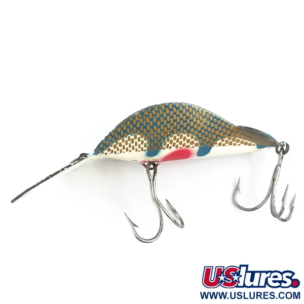 Buck Perry Spoonplug Cuillère, Bleu Clair, 21g, Motif Alvéolé, #5300