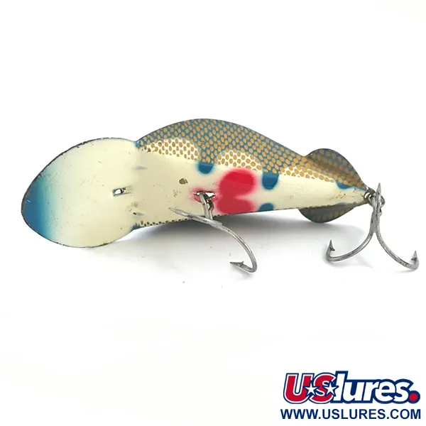 Buck Perry Spoonplug Cuillère, Bleu Clair, 21g, Motif Alvéolé, #5300