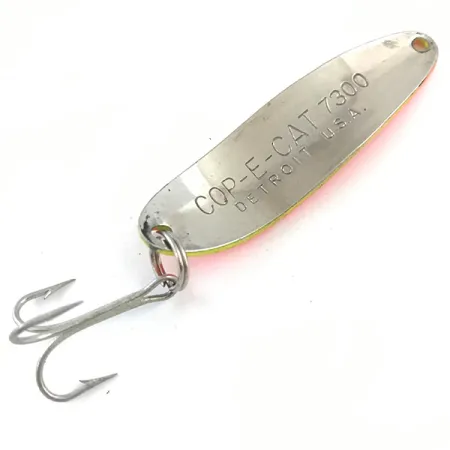 Dardevle Cop-E-Cat 7300 UV Cuillère, Jaune/Orange, 10g, UV Glow, #5308