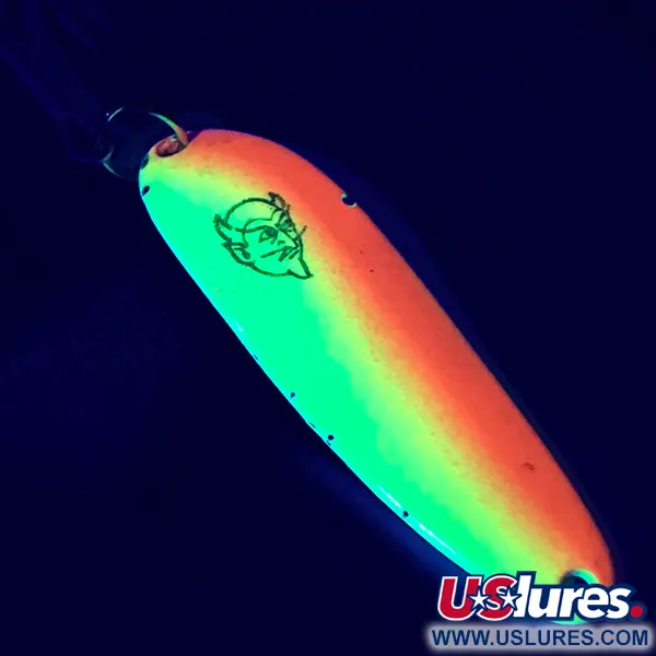 Dardevle Cop-E-Cat 7300 UV Cuillère, Jaune/Orange, 10g, UV Glow, #5308