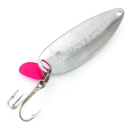 Johnson Sprite Cuillère, Nickel / Rouge, 5g, USA Vintage, #5311