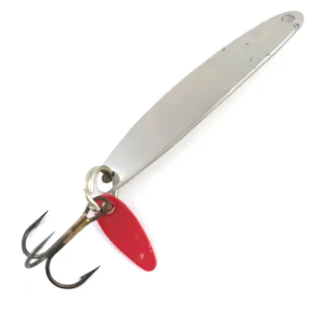 Bay de Noc Swedish Pimple Cuillère, Nickel / Rouge, 6g, #5313