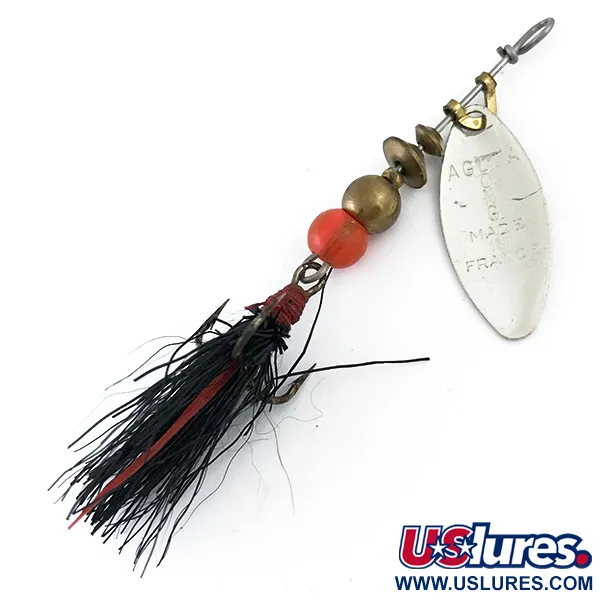 Mepps Aglia Long 0 Dressed Cuiller, Argent, 3g, Hameçon Paré, #5374