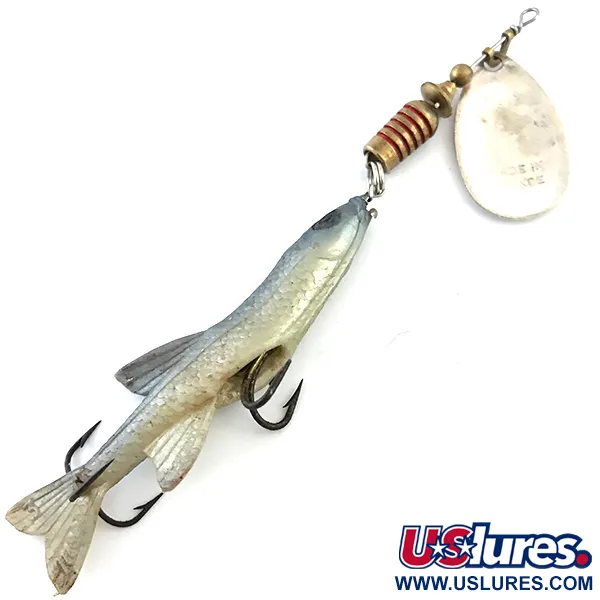 Mepps Aglia 3 Mino Cuillère, Argent/Blanc/Noir, 10g, Softbait, #5381