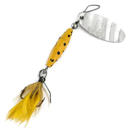 Glen Evans Shyster Cuiller, Nickel / Jaune, 7g, Triple Plumé, #5382