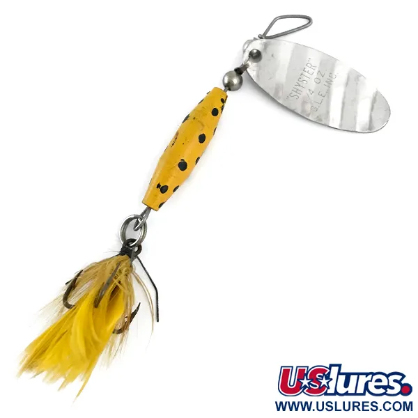 Glen Evans Shyster Cuiller, Nickel / Jaune, 7g, Triple Plumé, #5382