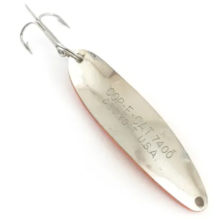 Dardevle Cop-E-Cat 7400 UV Cuillère, Jaune/Orange, 19g, UV Glow, #5389