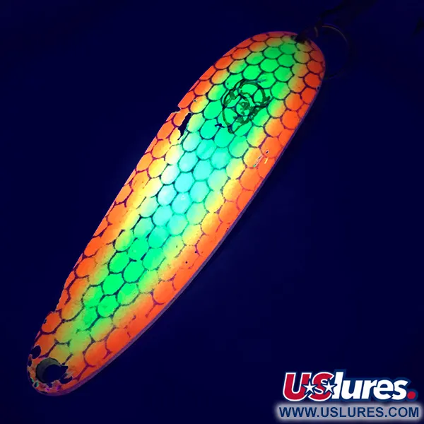 Dardevle Cop-E-Cat 7400 UV Cuillère, Jaune/Orange, 19g, UV Glow, #5389