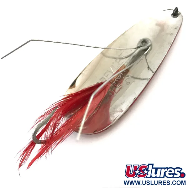 Eppinger Weedless Dardevlet, Rouge/Blanc/Nickel, 19g, Anti-herbe, #5407