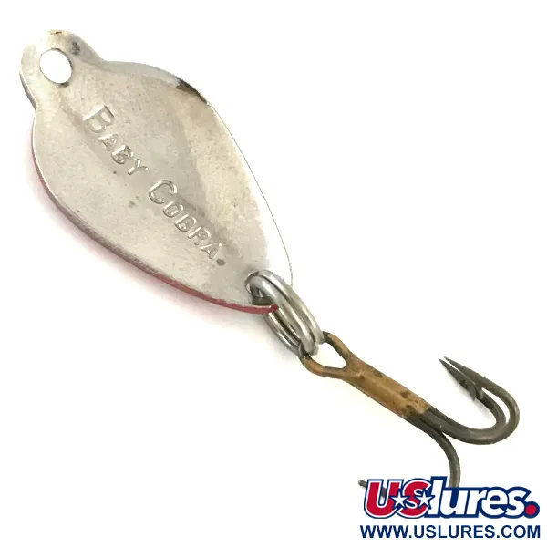 Acme Baby Cobra Cuillère, Rouge / Blanc / Nickel, 3g, Vintage, #5414