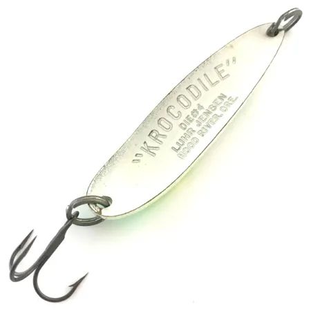 Luhr Jensen Krocodile Die #4 Cuillère, White Pearl/Green, 19g, #5417