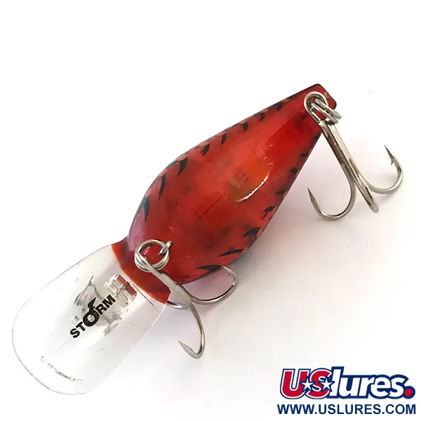 Storm Wiggle Wart Crankbait, Red Perch, 12g, Plongeant, #5418