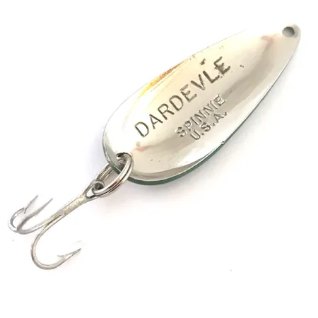 Cuillère Eppinger Dardevle Spinnie, Blanc/Nickel/Vert, 9g, #5430
