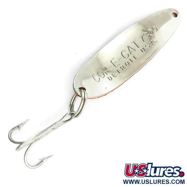 Dardevle Cop-E-Cat 7300 Cuiller, Rouge/Noir/Nickel, 10g, Écailles, #5498