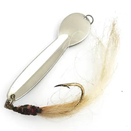 Glen Evans Loco 5 Cuillère, Nickel Martelé/Bleu, 28g, Hameçon Simple #5549