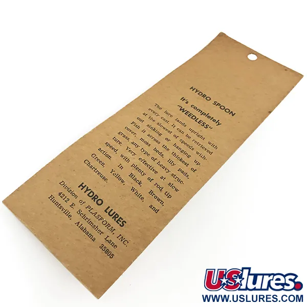 Hydro Lures Weedless Hydro Spoon Anti-herbe, Gray/Black, 14g, #5550