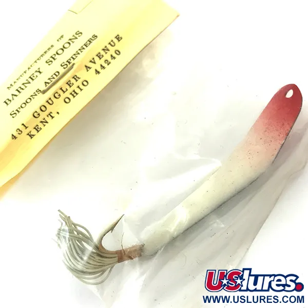 Cuillère Weedless Barney Spoon, Rouge / Blanc, 7g, Anti-herbe, #5551