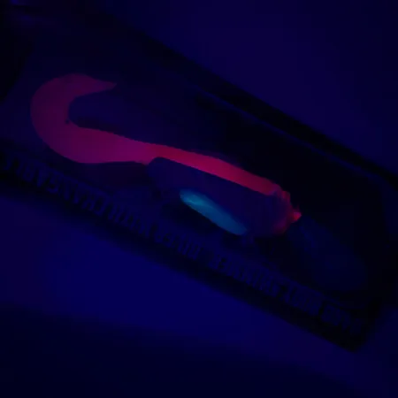 Montauk Mike's Gokai Leurre Hybride, Bleu/Rouge, 14g, UV, #5552