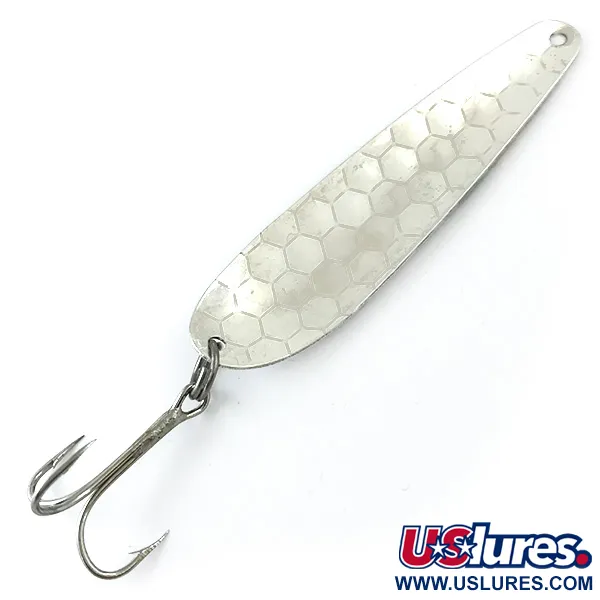 Northern King 28 UV Cuillère, Argent/Jaune/Vert UV, 14g, #5568