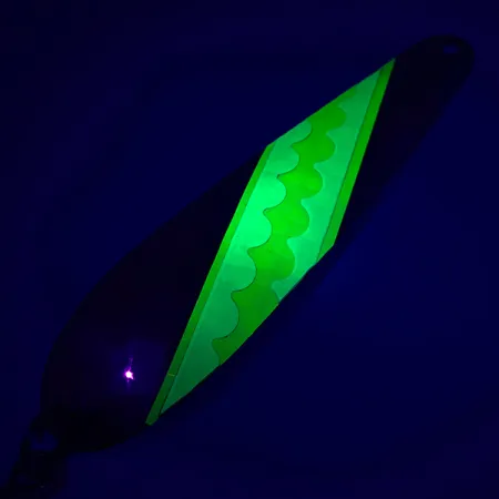 Northern King 28 UV Cuillère, Argent/Jaune/Vert UV, 14g, #5568