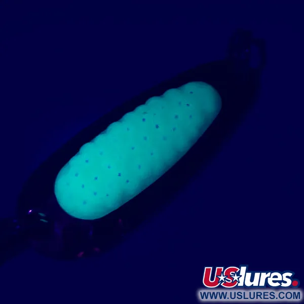 Blue Fox Pixee Cuillère, Or martelé/Vert, 4.5g, UV Glow, #5577