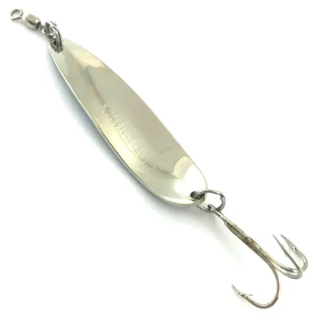 Luhr Jensen Krocodile Die #4 Cuillère, Nickel/Bleu, 14g, Martelé, #5579