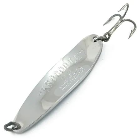 Luhr Jensen Krocodile Die #4 Cuillère, Nickel / Bleu, 19g, #5599