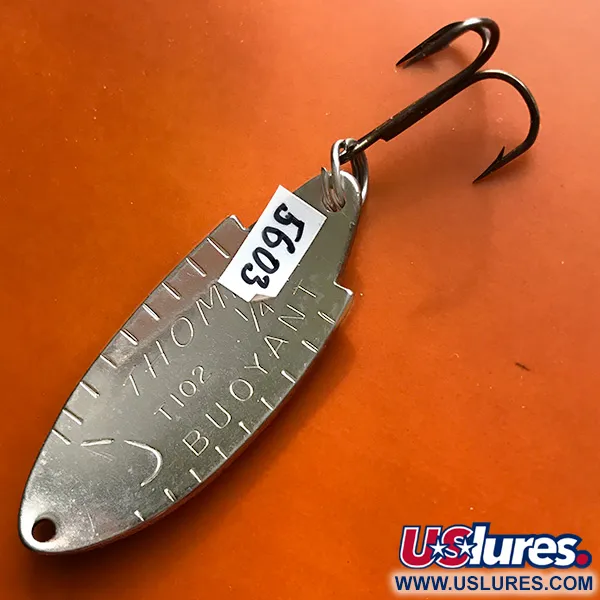 Thomas Buoyant Cuillère, Truite Arc-en-ciel/Nickel, 7g, Laiton, #5603