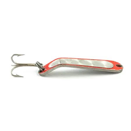 Cuillère Luhr Jensen Hus-lure, Nickel/Orange UV Glow, 4g, #5610