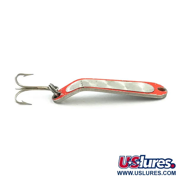 Cuillère Luhr Jensen Hus-lure, Nickel/Orange UV Glow, 4g, #5610