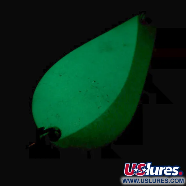 Acme K.O. Wobbler Glow Cuillère, Blanc / Vert / Nickel, 21g, #5613