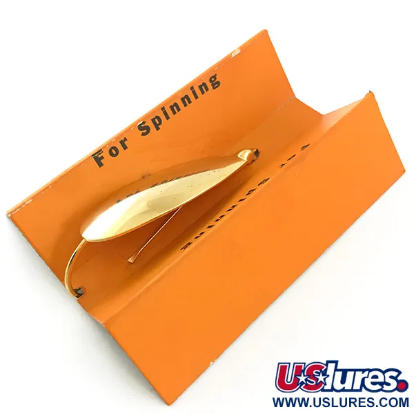 Vintage Johnson Silver Minnow Cuillère, Or, 9g, Anti-herbe, #5632