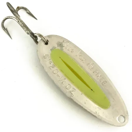 Blue Fox Pixee UV Cuillère, Nickel Martelé, 7g, Œuf Jaune, #5651