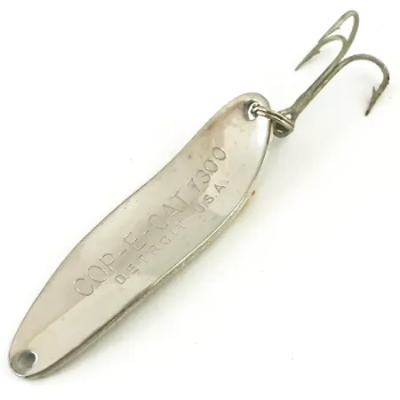 Dardevle Cop-E-Cat 7300 Cuillère, Brochet/Nickel, 10g, Martelé, #5652