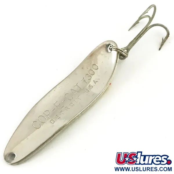 Dardevle Cop-E-Cat 7300 Cuillère, Brochet/Nickel, 10g, Martelé, #5652