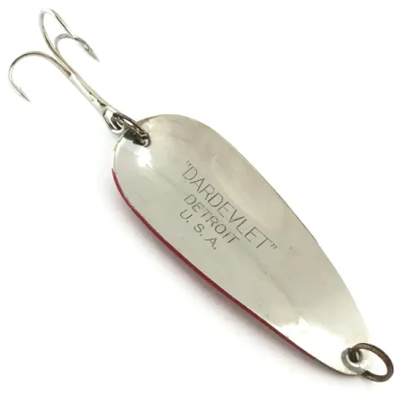 Dardevle Dardevlet Cuiller, Rouge/Blanc/Nickel, 21g, Coulée, #5667