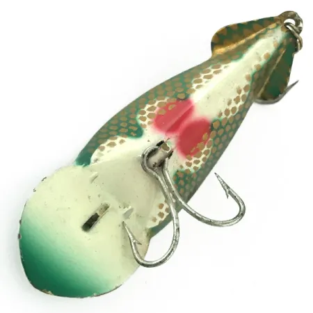 Leurre Buck Perry Spoonplug, Vert/Blanc/Or/Rouge, 7g, Structure, #5670