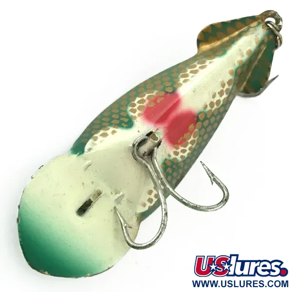 Leurre Buck Perry Spoonplug, Vert/Blanc/Or/Rouge, 7g, Structure, #5670