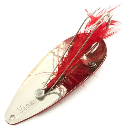 Cuiller Eppinger Weedless Dardevle Dardevlet, Rouge/Blanc/Nickel, 21g, #5680