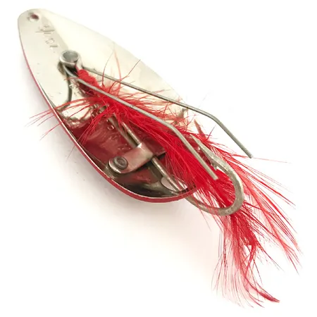Cuiller Eppinger Weedless Dardevle Dardevlet, Rouge/Blanc/Nickel, 21g, #5680