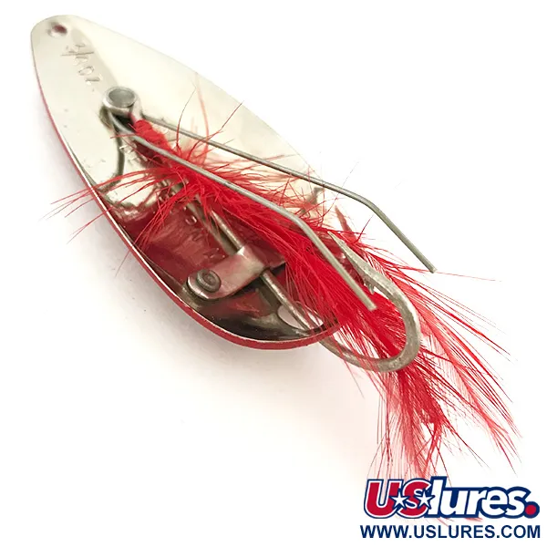 Cuiller Eppinger Weedless Dardevle Dardevlet, Rouge/Blanc/Nickel, 21g, #5680