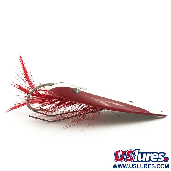 Cuiller Eppinger Weedless Dardevle Dardevlet, Rouge/Blanc/Nickel, 21g, #5680