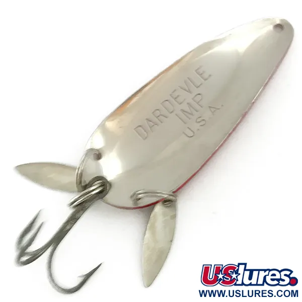 Eppinger Dardevle Imp Klicker Cuillère, Rouge/Blanc/Nickel, 11g, #5681