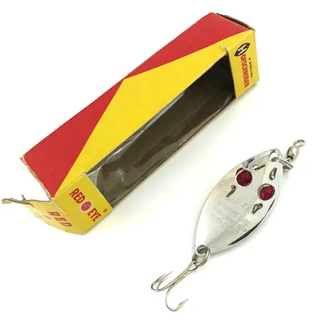 Hofschneider Red Eye Cuillère, Nickel / Rouge, 6.5g, Yeux Verre, #5683