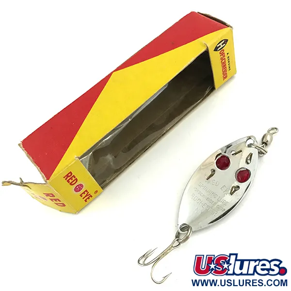 Hofschneider Red Eye Cuillère, Nickel / Rouge, 6.5g, Yeux Verre, #5683